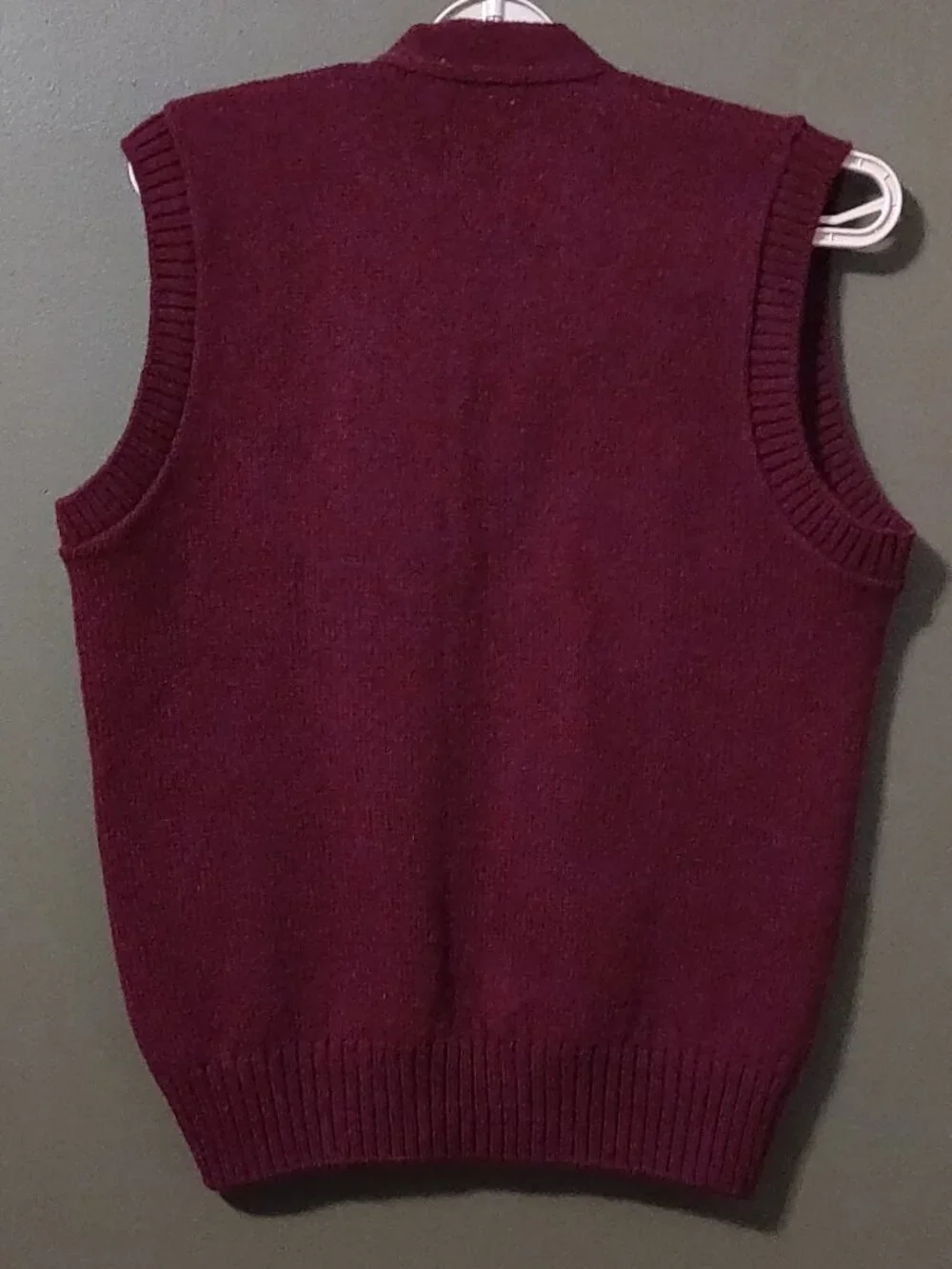 The Moors Lord Jeff Vintage Shetland Wool Sweater Vest Basketweave Buttons MED